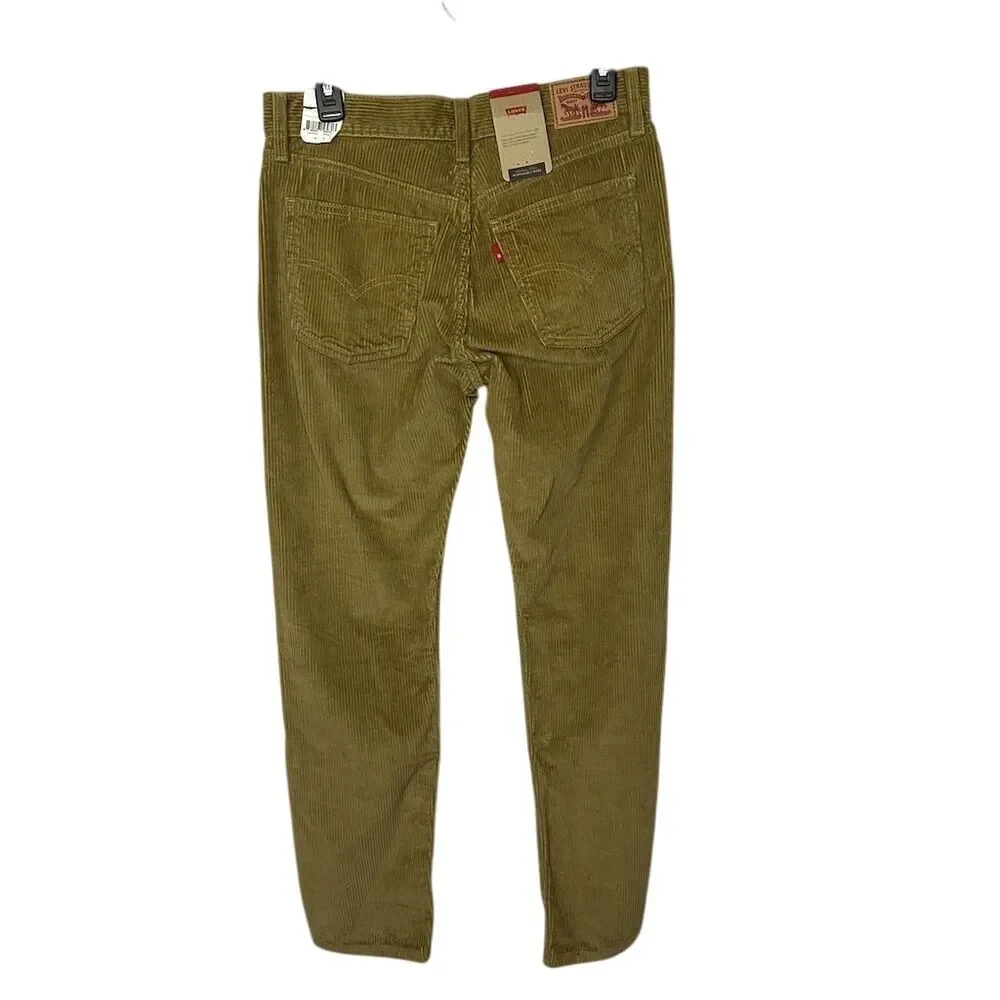 Levi's Men's Cargo Corduroy Pants Brown Size 28x30 Relaxed Fit NWT